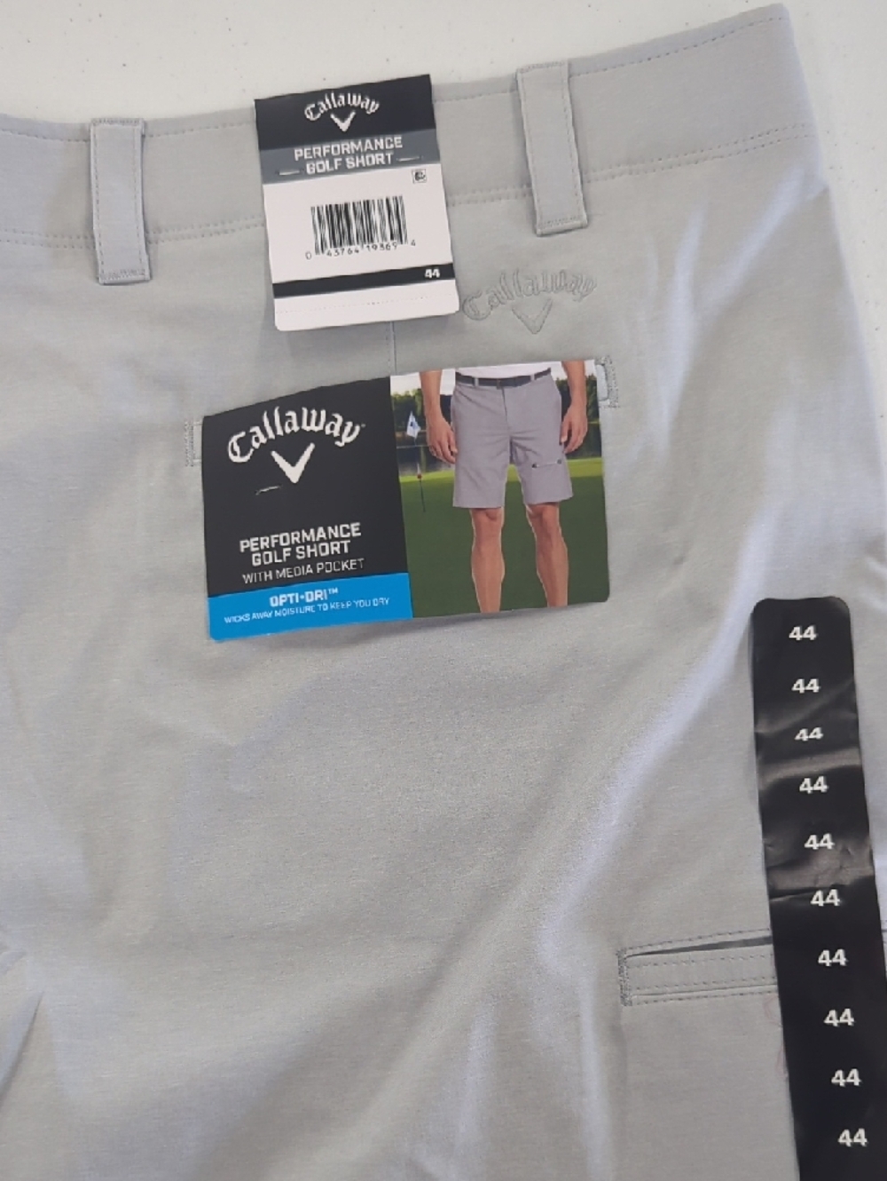 Callaway Light Gray Performance Golf Shorts - Picture 2 of 6